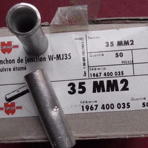 LOT de 10 MANCHON  DE JONCTION à SERTIR  , en CU étamé  35mm²  WURTH  W-MJ35