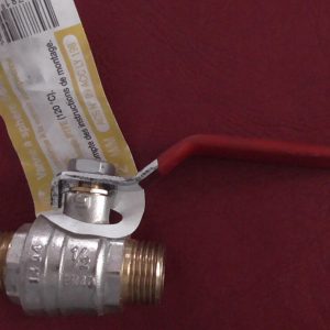 2 Vanne à sphère PN40  M/M 1/2" (15x21 ACS Poignée rouge) SFERACO