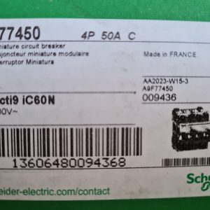 iC60N  4P  C 50A   disjoncteur  Schneider  A9F77450
