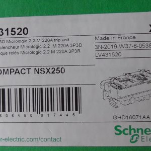 DÉCLENCHEUR NSX250 3P 3D 220A  MICROLOGIC  2.2 M   SCHNEIDER  - LV431520 TRIP