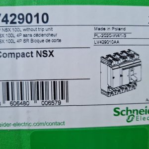 NSX100L 4P 4D   100A 150kA  Micrologic 2.2  SCHNEIDER LV429010 + LV429080   NSX